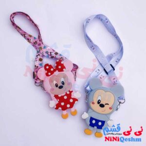 کیف فانتزی سیلیکونی طرح میکی و مینی موس کد 020